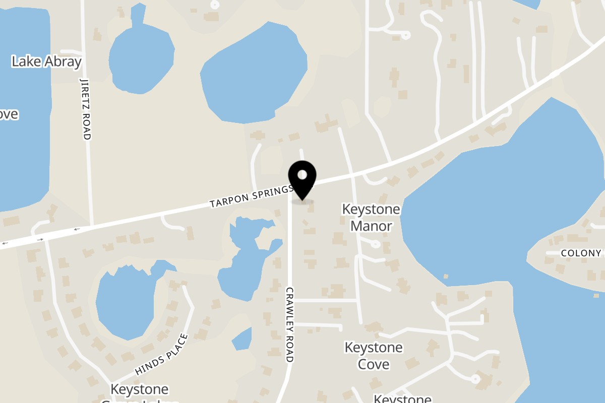 Map showing the location of Keystone Korner on 18515 Crawley Road in Odessa
